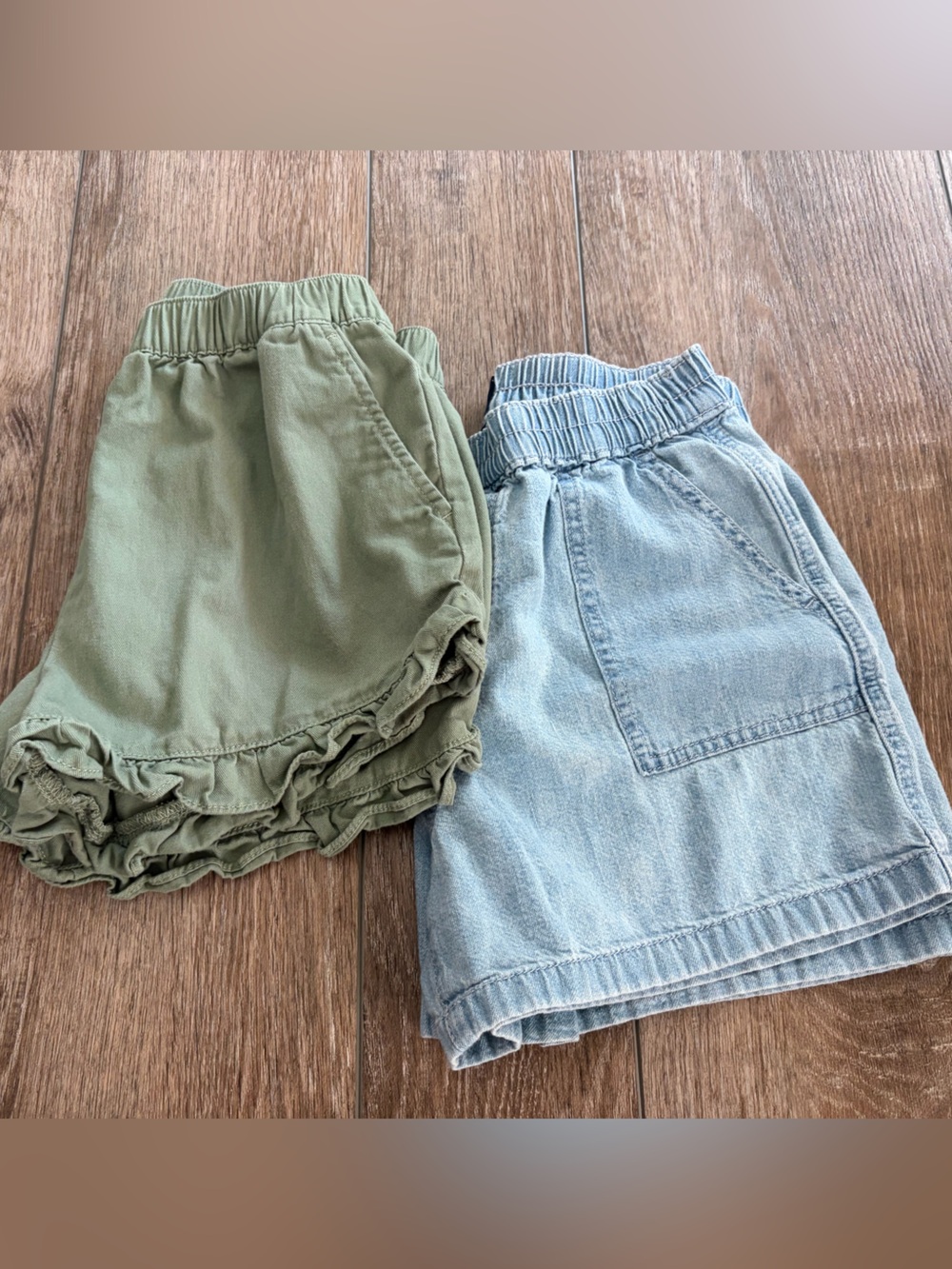 Crewcuts ruffle shorts, Gap jean shorts girls 12